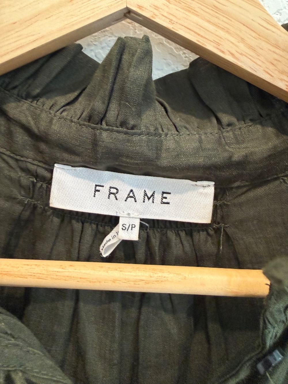 FRAME Denim Ruffle Top - Picture 4 of 5